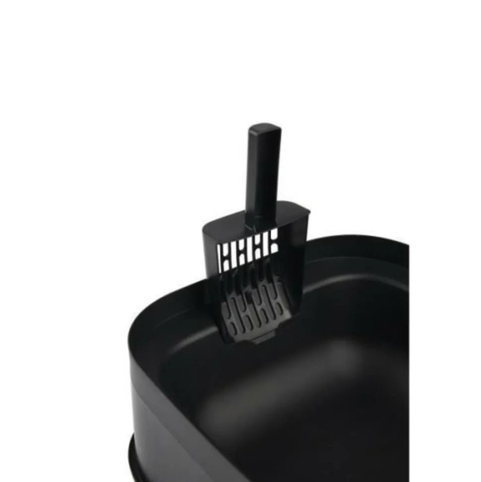 ROTHO - - maison toilette pour chat 50 x 38x 40 cm - bac a litiere - anthracite