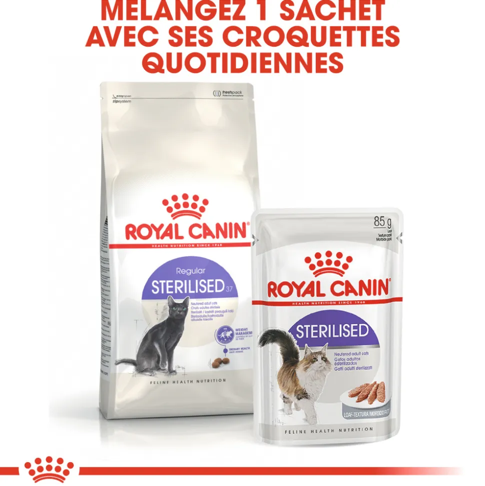 ROYAL CANIN - Croquettes chat Adulte stérilisé de 1 à 7 ans Sterilised 4kg