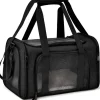 Sac à dos de chat portable et pliable pour sorties noir s downypaws