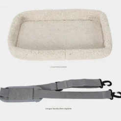 Sac à dos de chat portable et respirant pour sorties noir grand downypaws