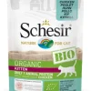 SCHESIR - Sachet fraicheur bio chaton poulet pack de 6 x 85g