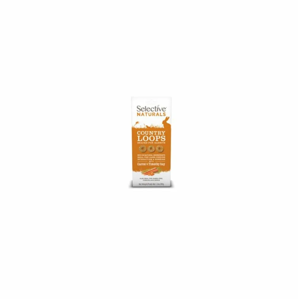 SELECTIVE - Friandises pour lapin country loops - selective naturals 80 g