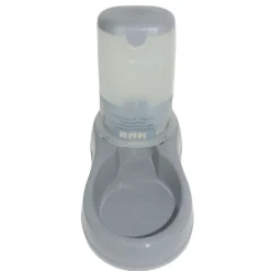 STEFANPLAST - Distributeur de croquettes 3.5 kg, gris en plastique, pour chien ou chat