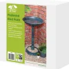 ST HELENS - Bain pour oiseaux sauvages st helens sur piédestal ornemental de jardin - autoportant - résistant aux intempéries gh356