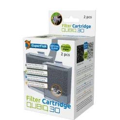SUPERFISH - Cartouche filtrante Crystal Clear Qubiq 30 pour aquarium 2 pcs