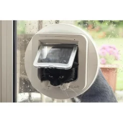 SUREFLAP - Chatiere a puce électronique - marron - 142 mm x 120 mm (mémorisation d'un maximum de 32 puces)