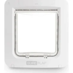 SUREFLAP - Grande chatiere a puce électronique connecté - blanc - 178 mm x 170 mm (livré sans le hub)