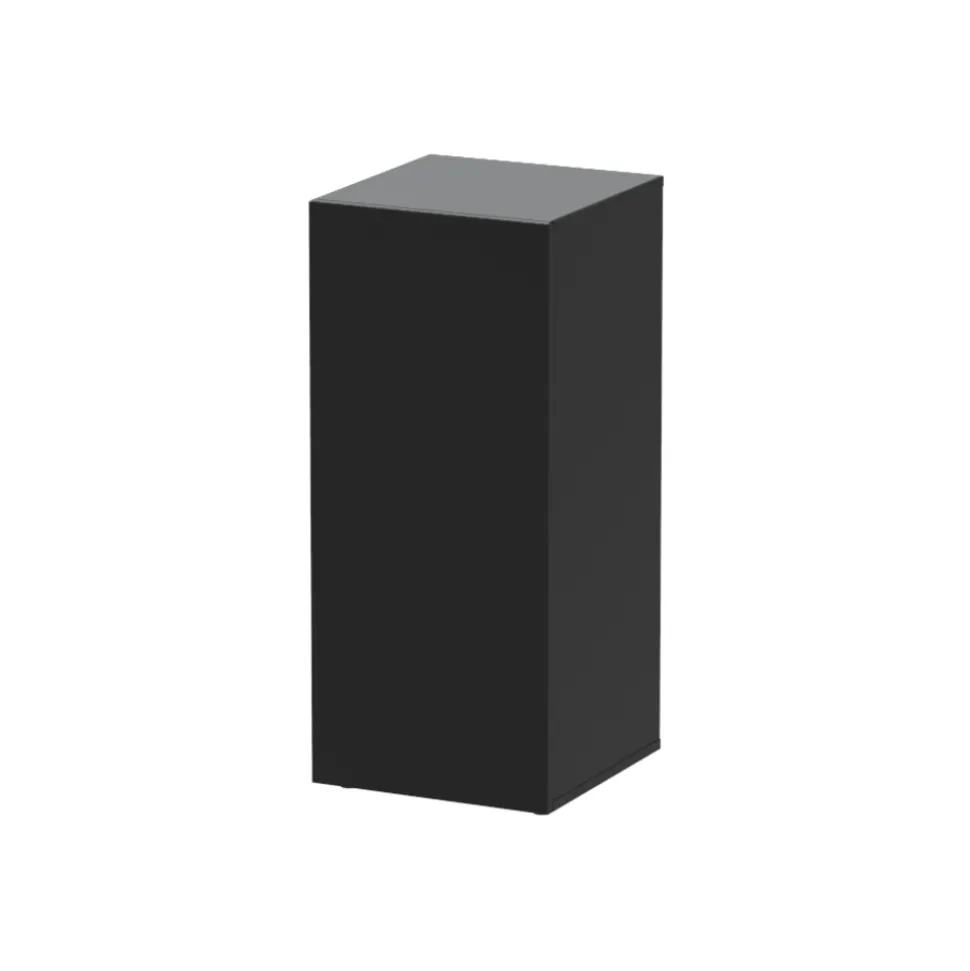 TECATLANTIS - Meuble pour aquarium Kubus 54 en bois noir - 39x40x90 cm