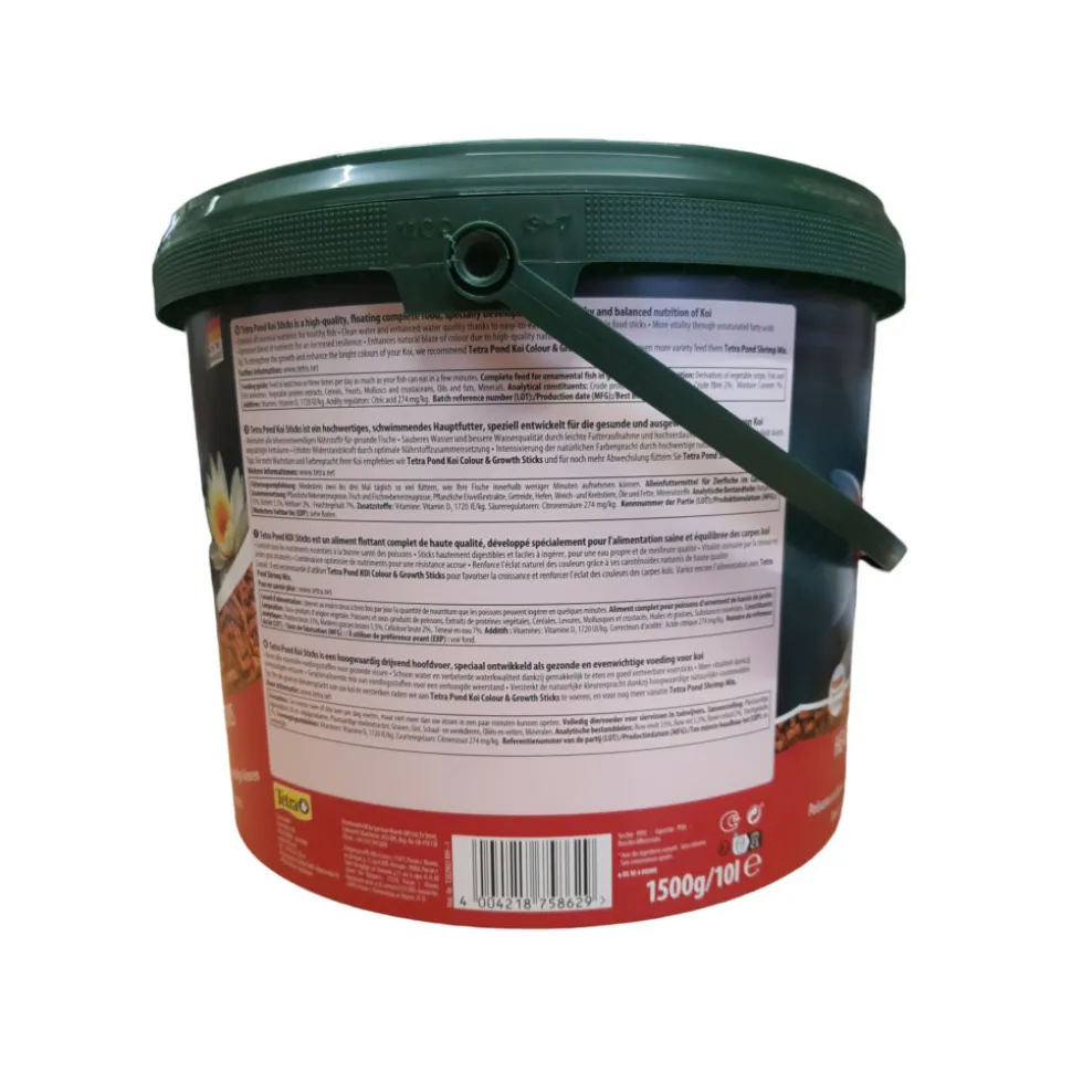 TETRA - Aliment complet flottant koï stick 10 litres , 1,5 kg pour carpes koï de ba