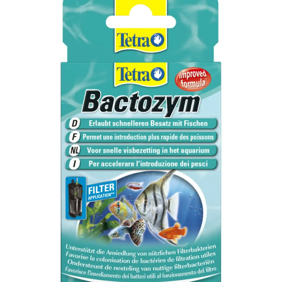 TETRA - Bactozym augmente l'activité biologique, 10 comprimés pour aquarium