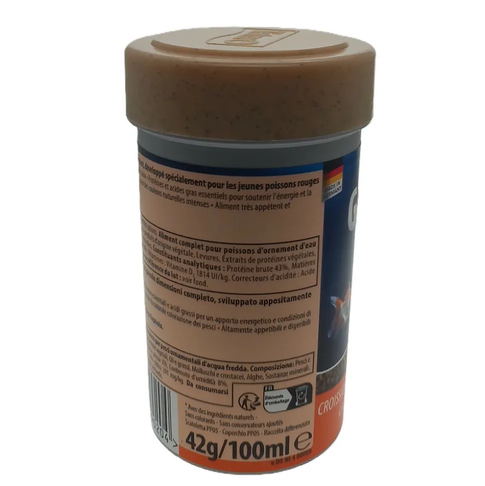 TETRA - Goldfish mini pellets 42 g -100 ml aliment complet pour les jeunes poissons