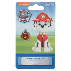 THE PAW PATROL - Plaque d'identification pour collier the paw patrol marshall taille s