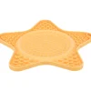 TRIXIE - Assiette à lécher étoile lick'n'snack 23.5 cm jaune pour chien