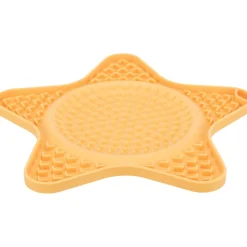 TRIXIE - Assiette à lécher étoile lick'n'snack 23.5 cm jaune pour chien