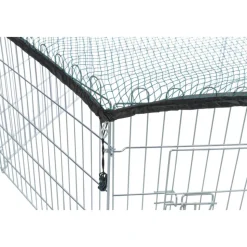 TRIXIE - Enclos extérieur avec filet pour animaux 63x60 cm argenté 6253