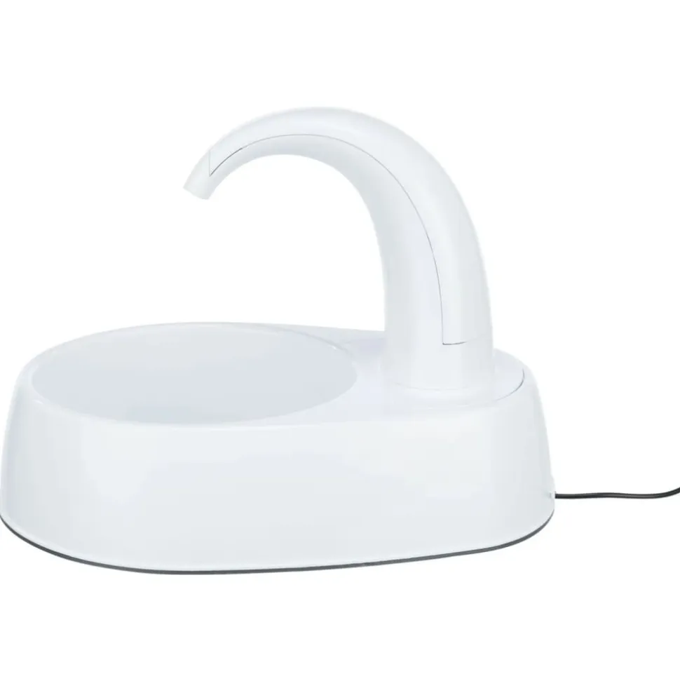 TRIXIE - Fontaine à boire pour animaux de compagnie curved stream blanc