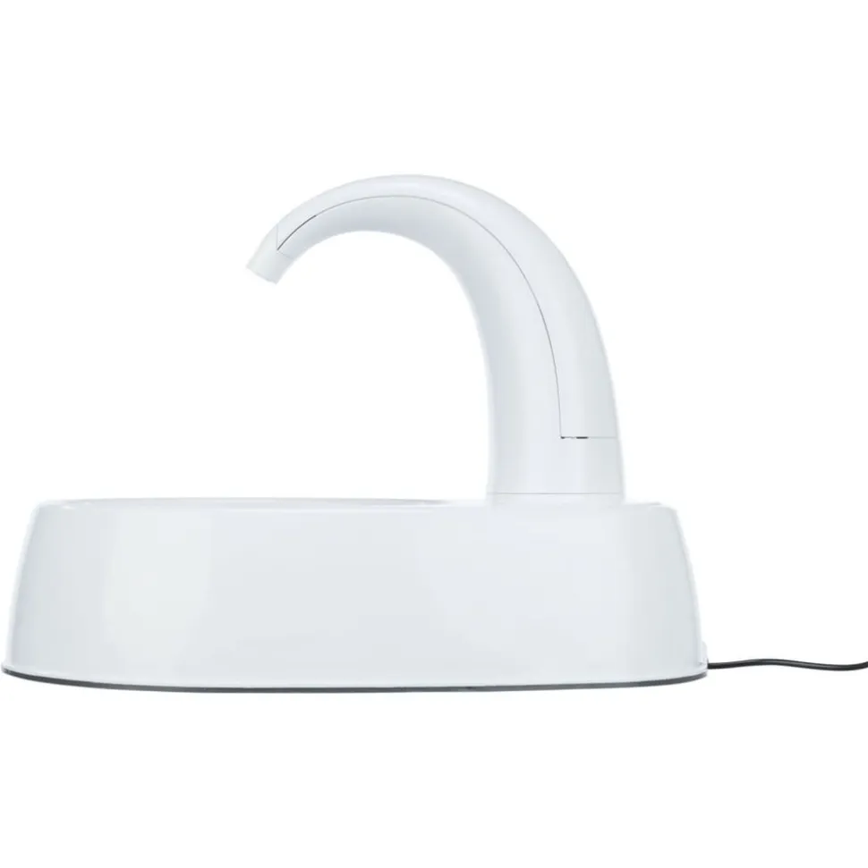 TRIXIE - Fontaine à boire pour animaux de compagnie curved stream blanc