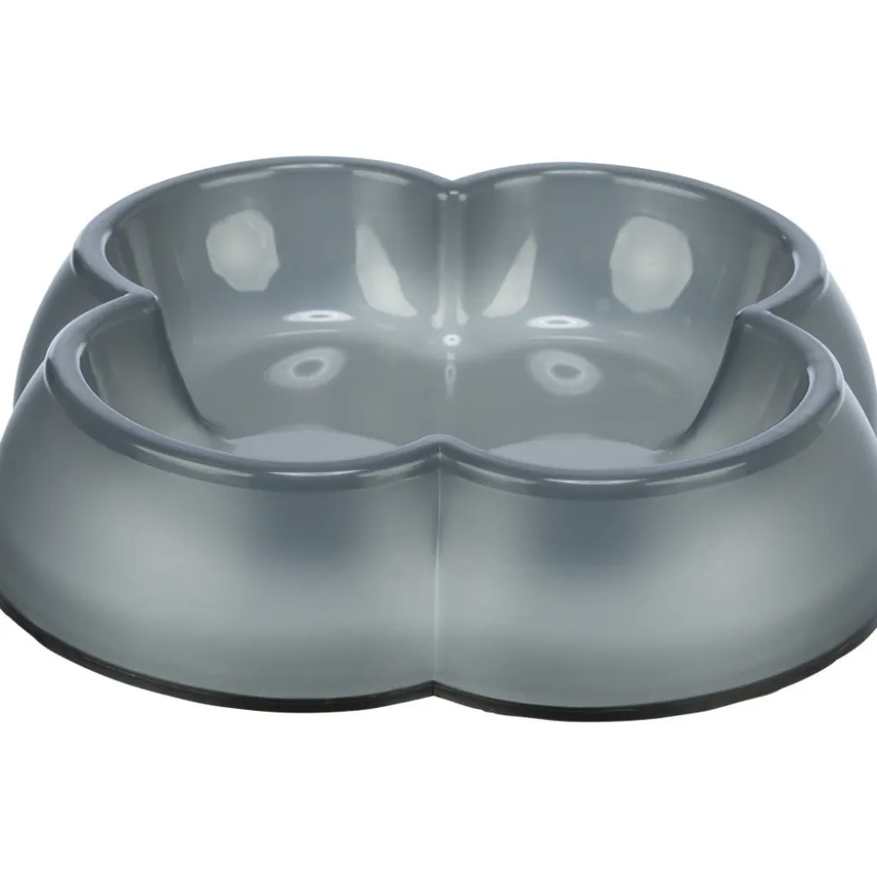 TRIXIE - Gamelle plastique forme trèfle 0.25 litre ø 12 cm coloris divers pour cha