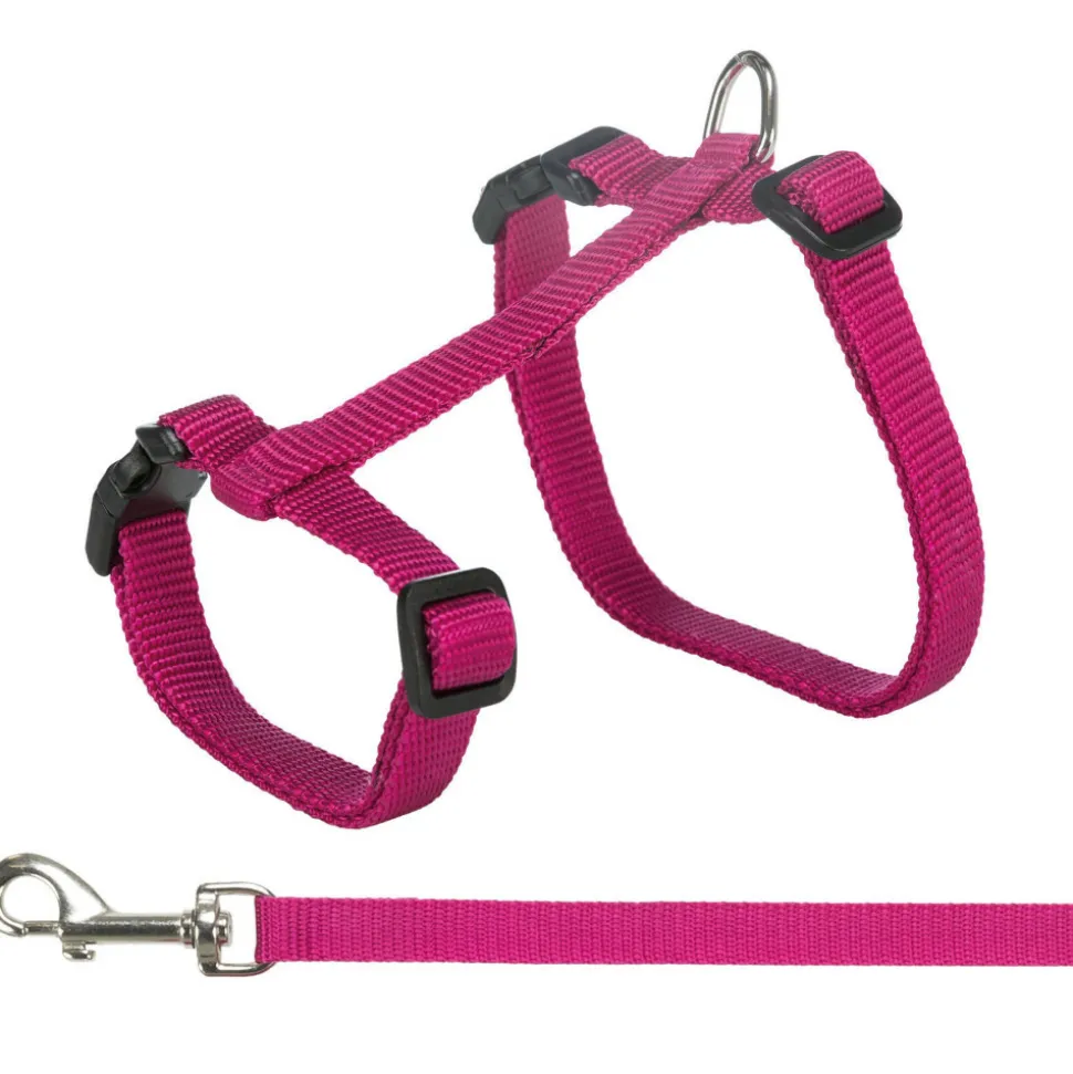 TRIXIE - Harnais xxl avec laisse pour grand chats couleur aléatoire