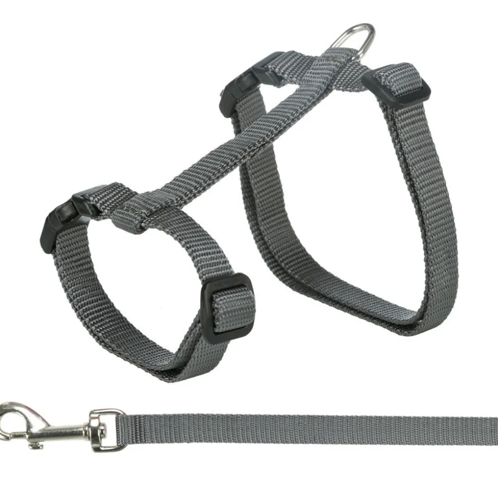 TRIXIE - Harnais xxl avec laisse pour grand chats couleur aléatoire