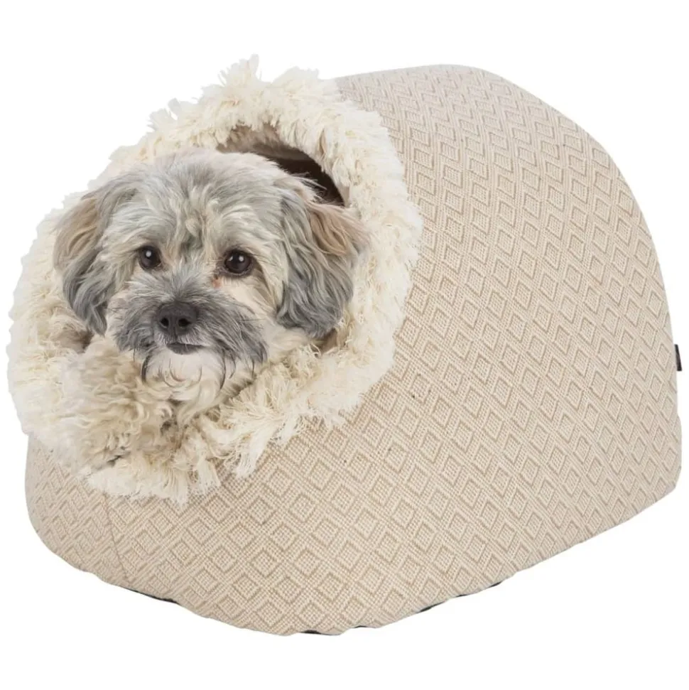 TRIXIE - Lit cachette pour animaux de compagnie boho 35x26x41 cm beige