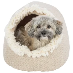 TRIXIE - Lit cachette pour animaux de compagnie boho 35x26x41 cm beige