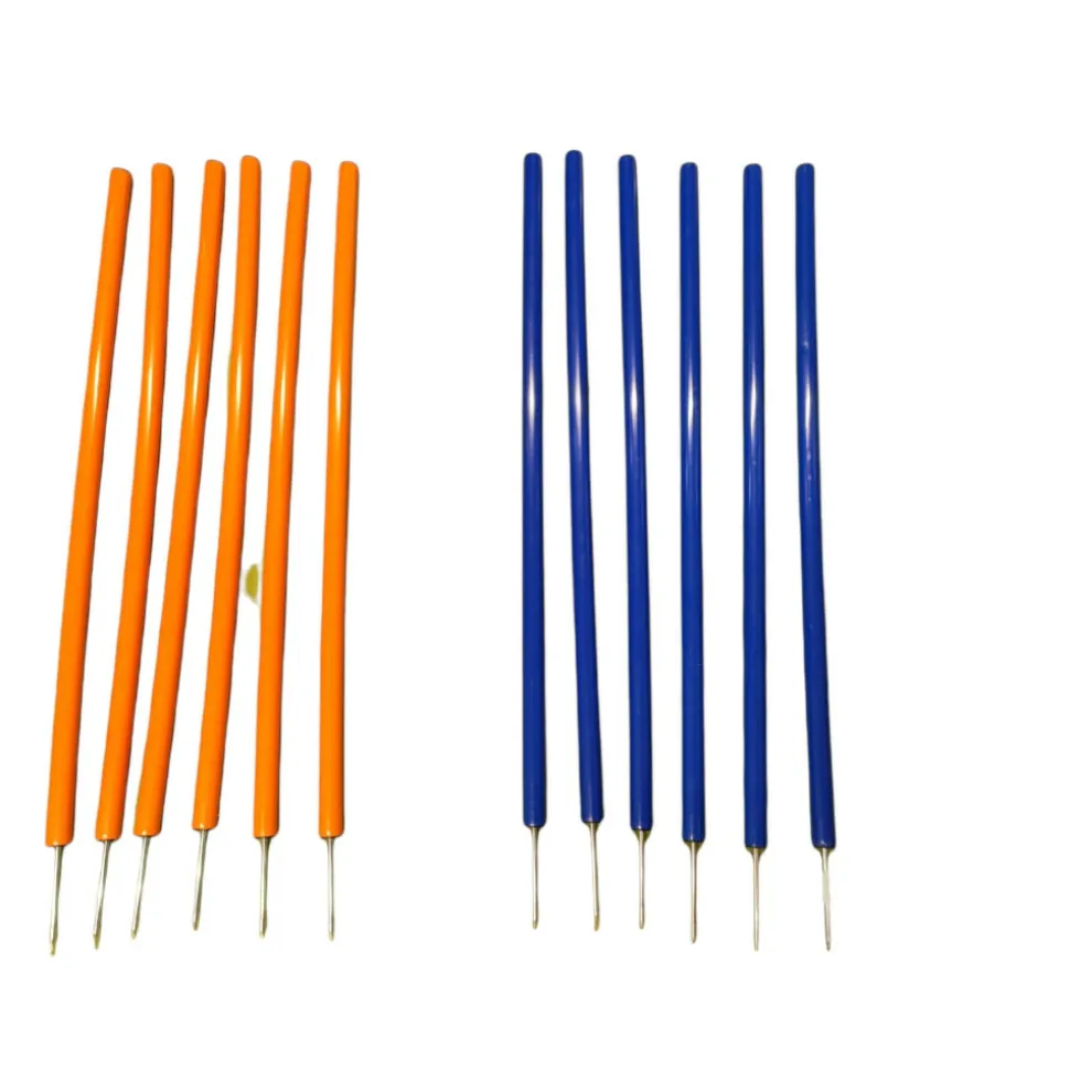 TRIXIE - Piquets de slalom pour parcours d'agilité 115 cm 12 pcs plastique