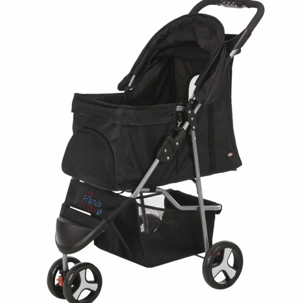 TRIXIE - Poussette pliante pour chiens et chats noir 28958