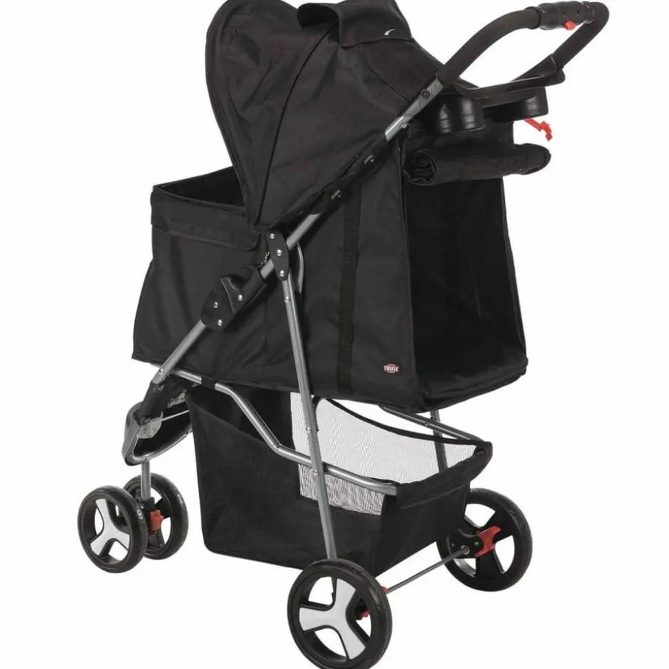 TRIXIE - Poussette pliante pour chiens et chats noir 28958