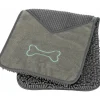 TRIXIE - Serviette absorbante avec pochettes pour les mains pour chien