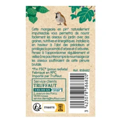 TRUFFAUT BIODIVERSITÉ - Mangeoire Pollen pour oiseaux du jardin