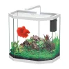 TRUFFY - Aquarium OSMOS LED équipé blanc 38 litres - L.40,1xP.24,6xH.38,4cm