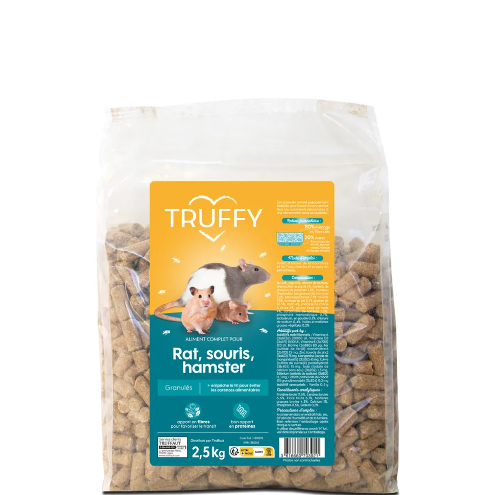 TRUFFY - Granulés rat, souris, hamster 2.5kg