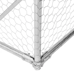 VIDAXL - Poulailler avec toit 2,5x4x2,25 m acier galvanisé