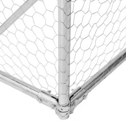 VIDAXL - Poulailler 2,5x6x2,25 m acier galvanisé