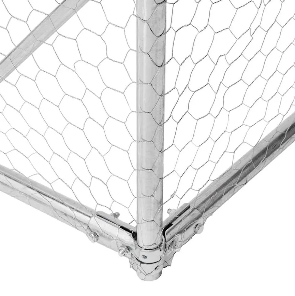 VIDAXL - Poulailler 2,5x6x2,25 m acier galvanisé