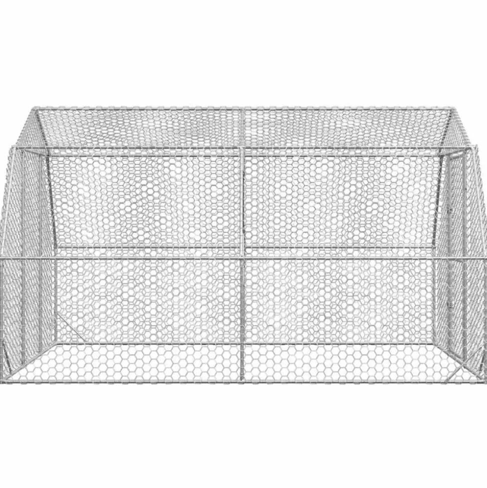 VIDAXL - Poulailler 2,5x4x2,25 m acier galvanisé