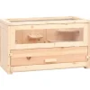 VIDAXL - Cage à hamster 60x30x35 cm bois massif de sapin