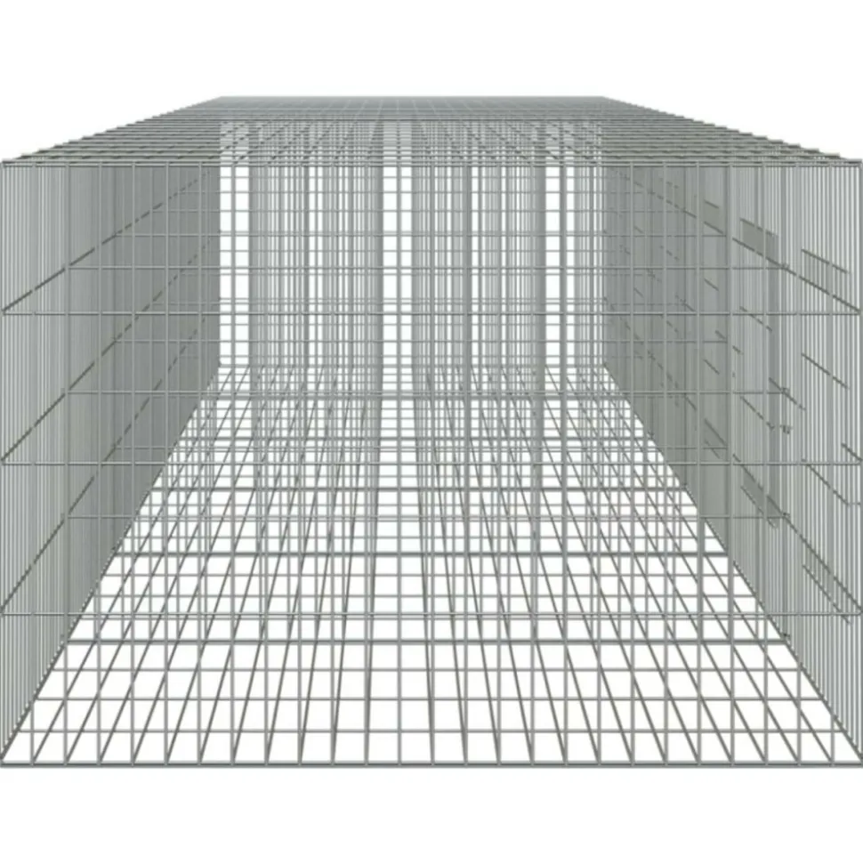 VIDAXL - Cage à lapin 6 panneaux 327x79x54 cm fer galvanisé