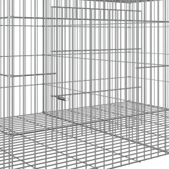 VIDAXL - Cage à lapin 5 panneaux 273x79x54 cm fer galvanisé