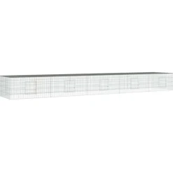 VIDAXL - Cage à lapin 5 panneaux 541x109x54 cm fer galvanisé