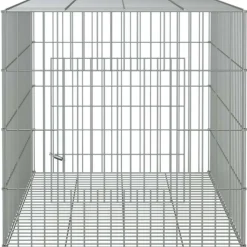 VIDAXL - Cage à lapin 78x54x54 cm fer galvanisé