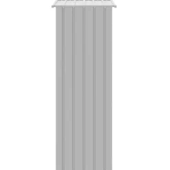 VIDAXL - Cage à oiseaux gris 215x78x200 cm acier galvanisé