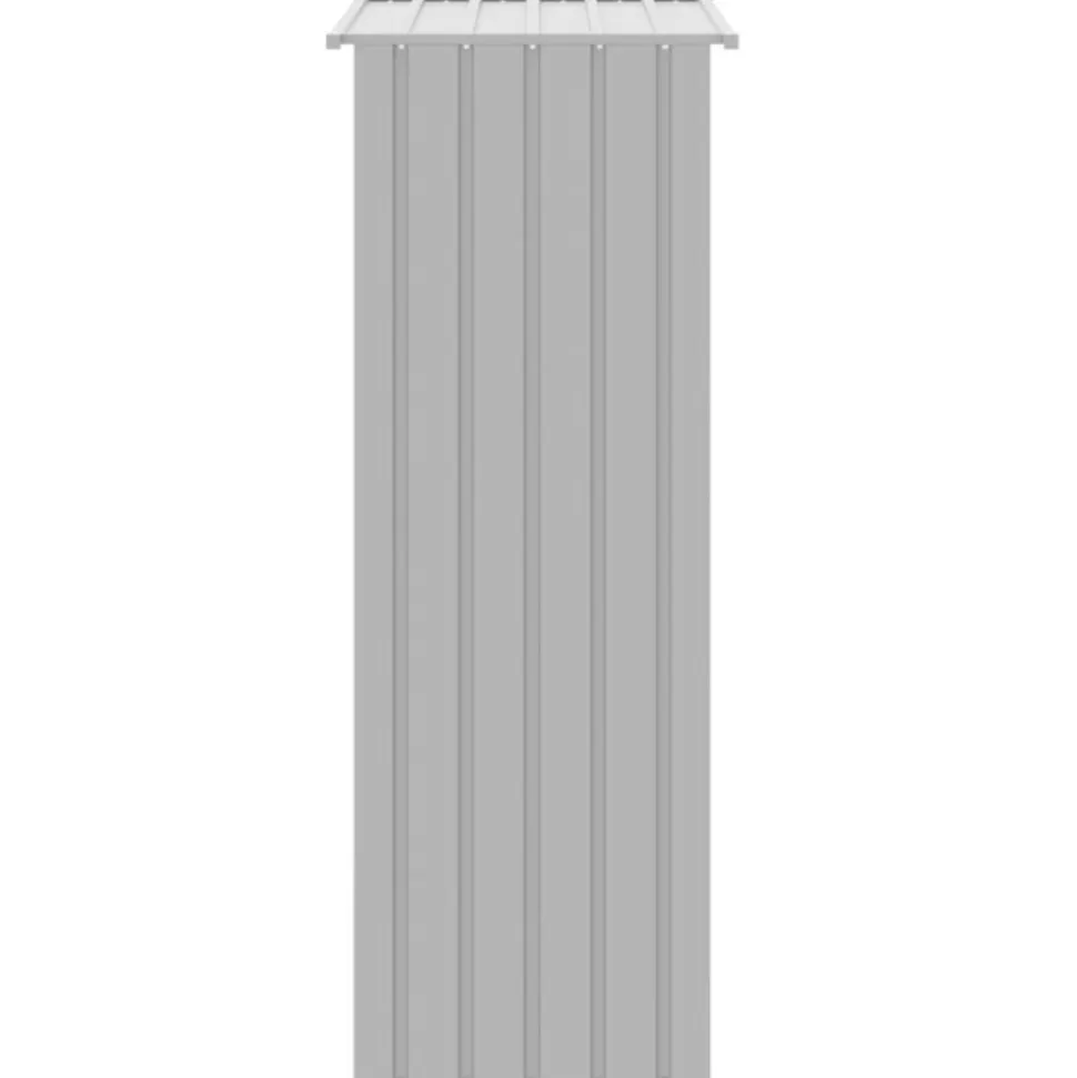 VIDAXL - Cage à oiseaux gris 115x78x200 cm acier galvanisé