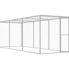 VIDAXL - Cage pour chat 4,5x1,5x1,5 m acier galvanisé