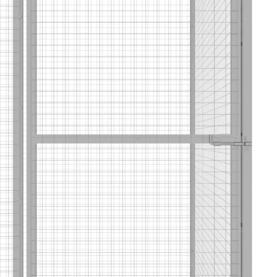 VIDAXL - Cage pour chat 1,5x1,5x1,5 m acier galvanisé