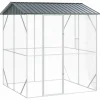 VIDAXL - Cage pour oiseaux anthracite 215 x 208 x 247 cm acier galvanisé