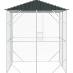 VIDAXL - Cage pour oiseaux anthracite 215 x 208 x 247 cm acier galvanisé