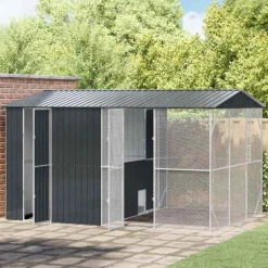 VIDAXL - Cage pour oiseaux anthracite 430 x 310 x 247 cm acier galvanisé