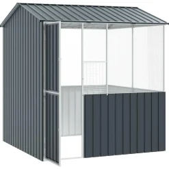 VIDAXL - Cage pour oiseaux anthracite 215 x 209 x 230 cm acier galvanisé